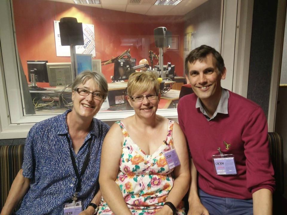Marianne, Eddy and Guy at BBC Radio Bristol in 2015